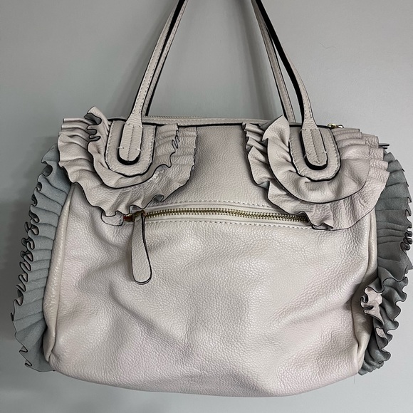 Valentino Garavani Petal Tote. Size: Medium, Pearl grey. Vintage. - Picture 3 of 6